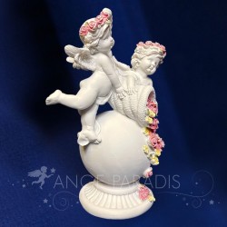 estatuas ángeles flor