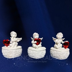 Cajas angélicas Corazón Rojo por 3