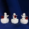 Cajas angélicas Corazón Rojo por 3