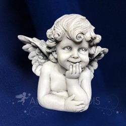 Escultura de ángel busto