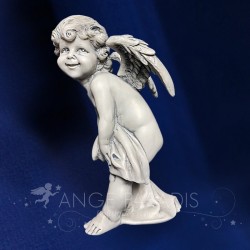 figura de ángel de resina