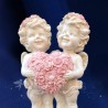 PAREJA DE ÁNGELES DE LUZ 20CM