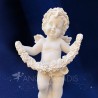 ESTATUA DEL ÁNGEL BLANCO DE PIE
