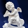 ESTATUILLA DE ÁNGEL CON CABALLO BALANCÍN