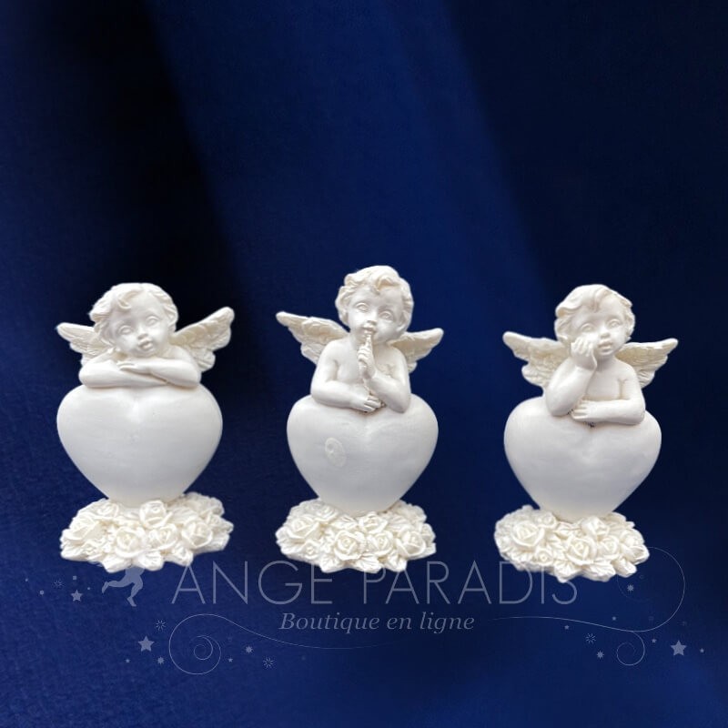 FIGURINES ANGE SUR COEUR