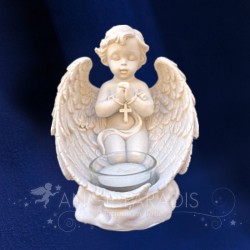 PORTAVELAS DECORATIVO ÁNGEL