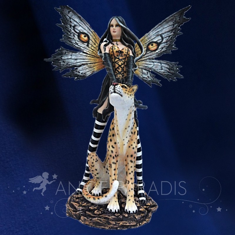 Estatuilla de hada leopardo