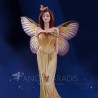 Estatuilla de hada mariposa naranja