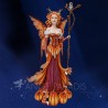 Gran Figura de miedo Amy Brown Hibou y Citrouille - 44cm