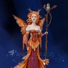 Gran Figura de miedo Amy Brown Hibou y Citrouille - 44cm