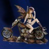 Figura grande de hada motorista estadounidense, 34 cm