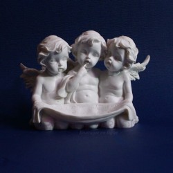 FIGURINE ANGE WITH PARCHEMIN