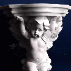 aplique de ángel - soporte de estante con ángeles