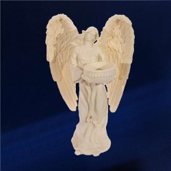 PORTAVELAS ÁNGEL DE PIE 23CM